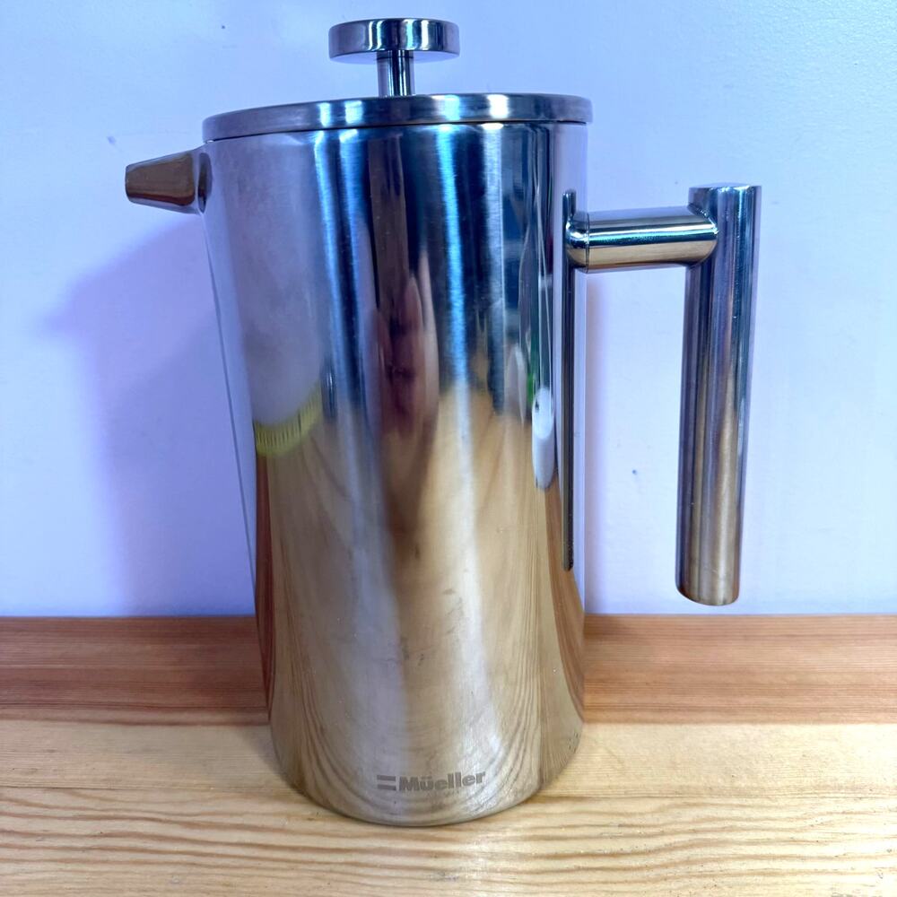 Mueller Austria 34 Oz Stainless Steel French Press Coffee Maker 1L